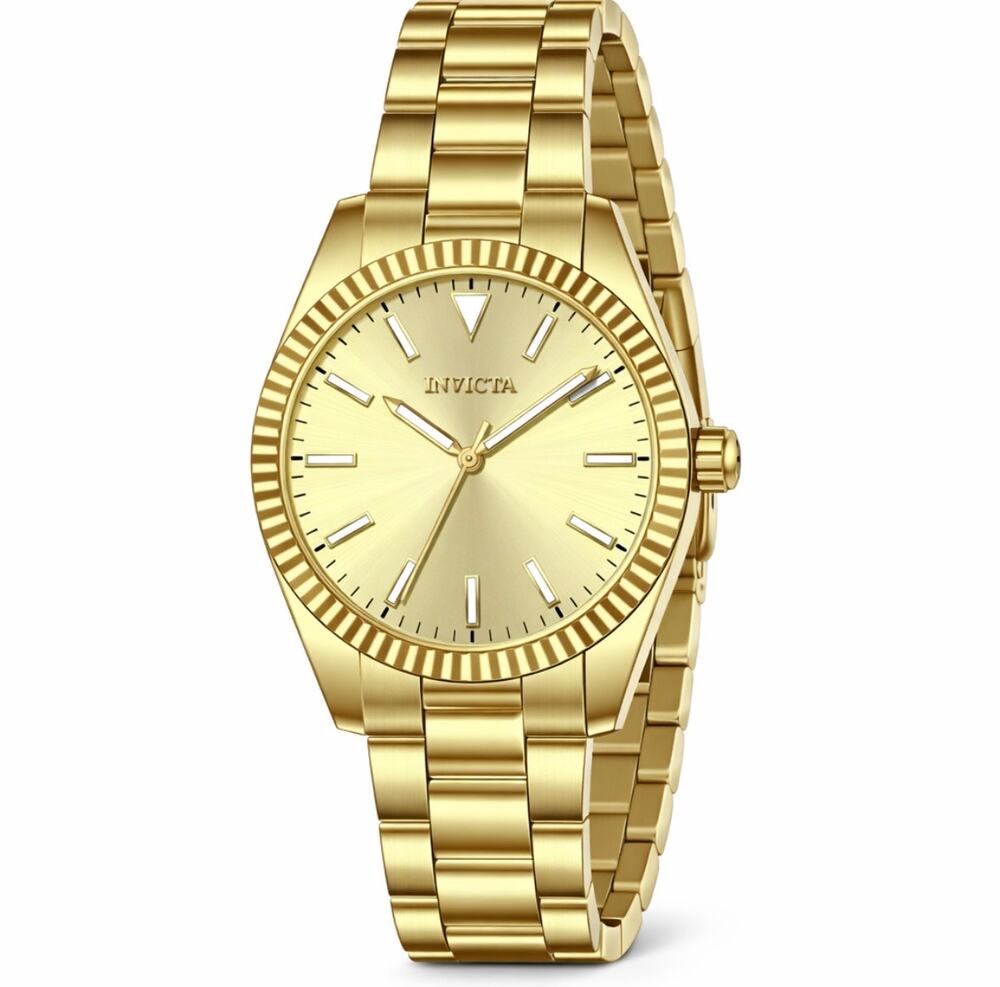 Invicta Celestial Langdon Men’s Watch 40mm Gold Band and Dial New in Box